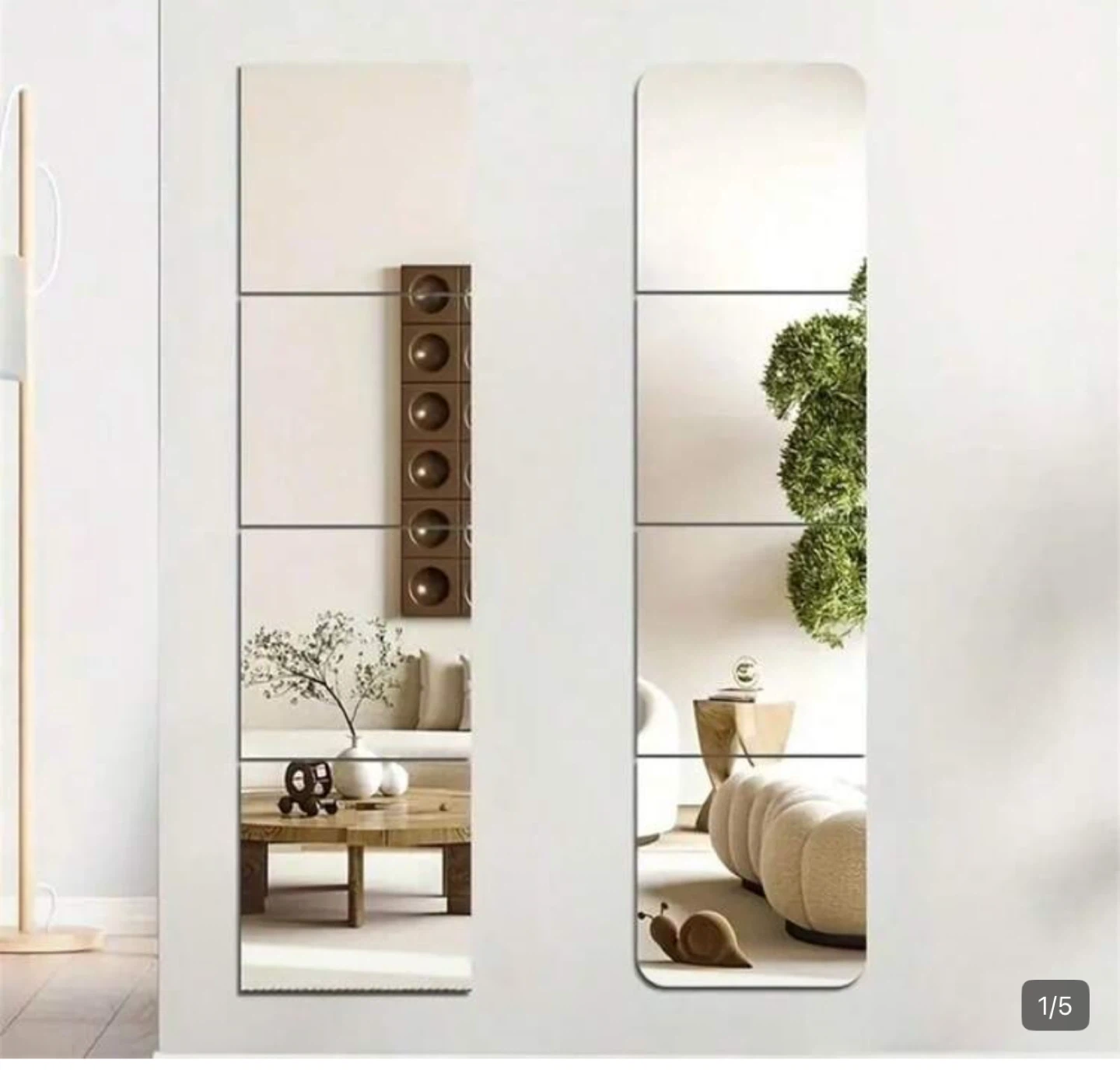 Adhesive Mirror Wall Stickers Set