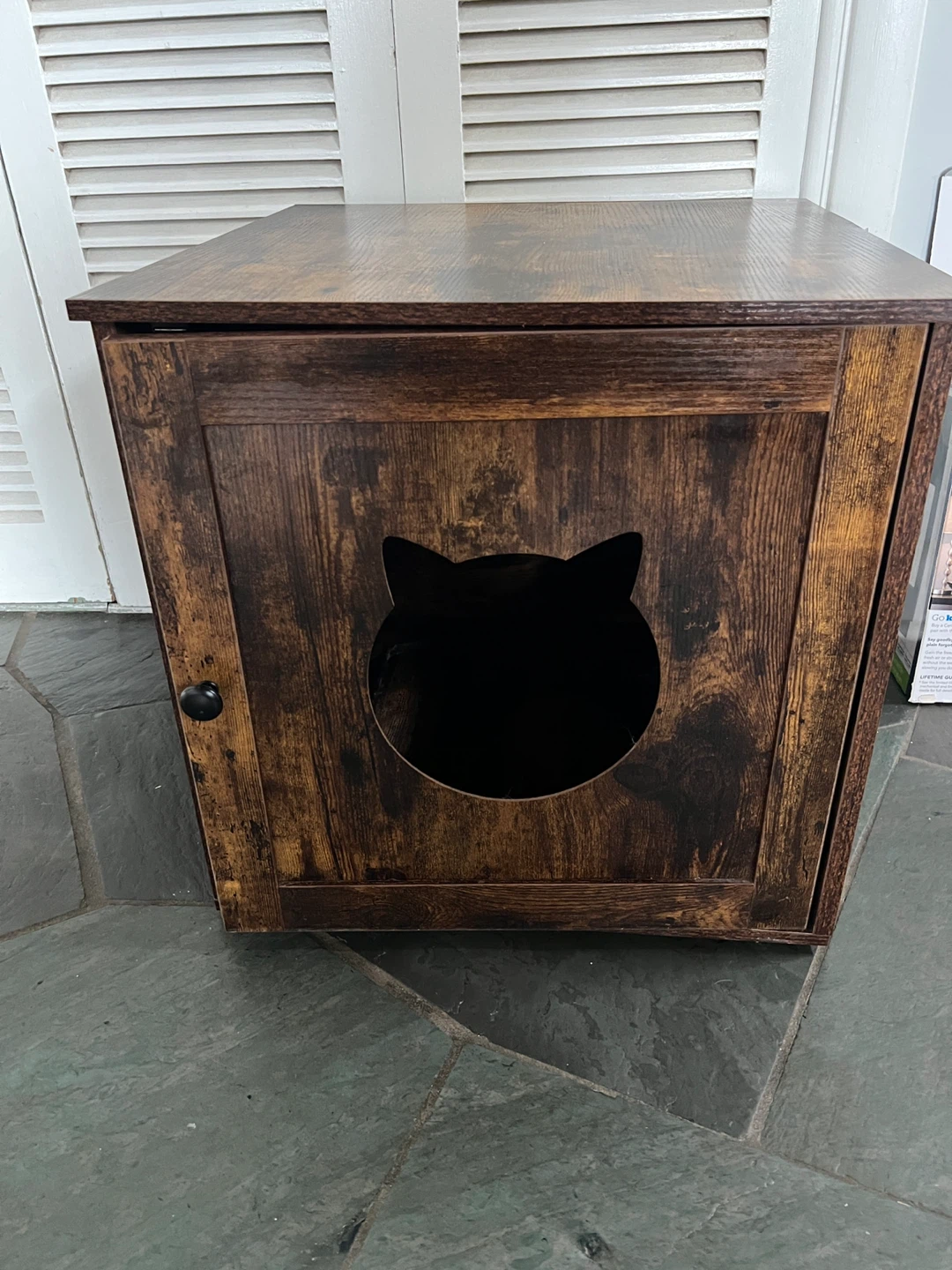 Wooden Cat Litter Box Enclosure