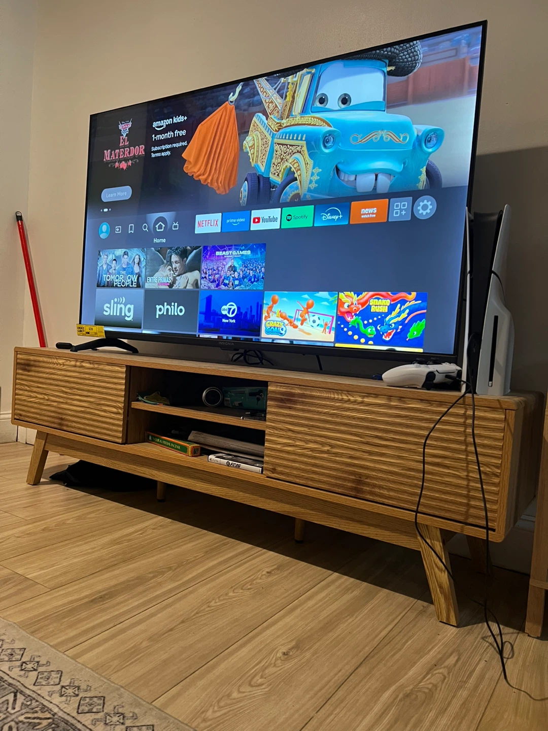 Mid-Century Modern Wood TV Stand - photo 2