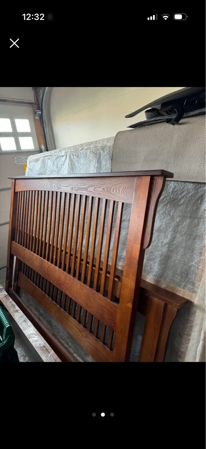 Solid Wood Slat Headboard and Footboard - photo 2