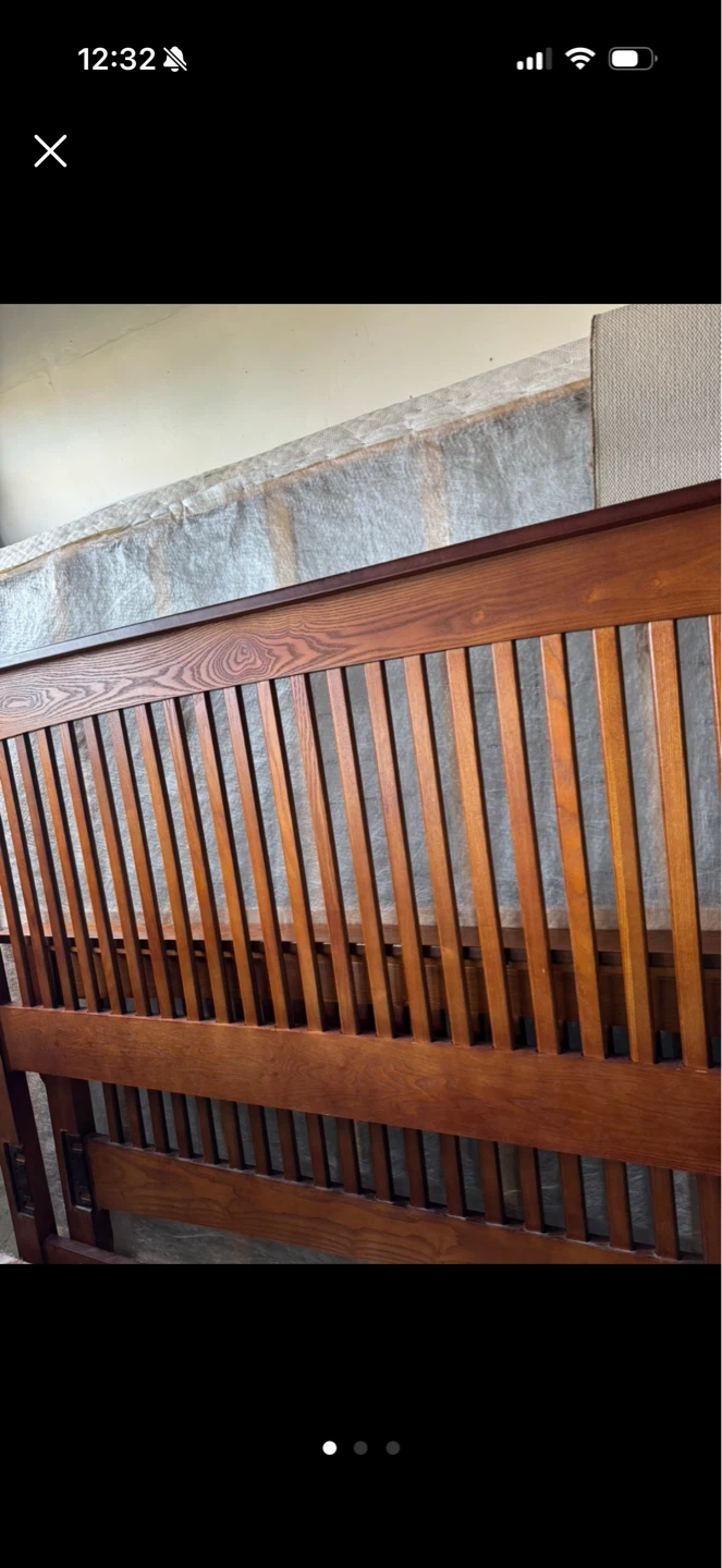 Solid Wood Slat Headboard and Footboard - photo 3