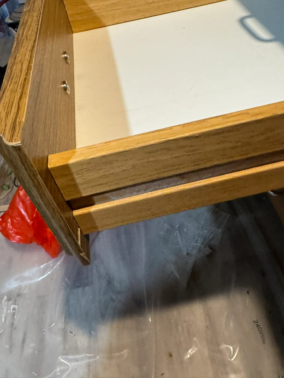 Woodgrain Desk with Drawer and Cabinet - photo 4