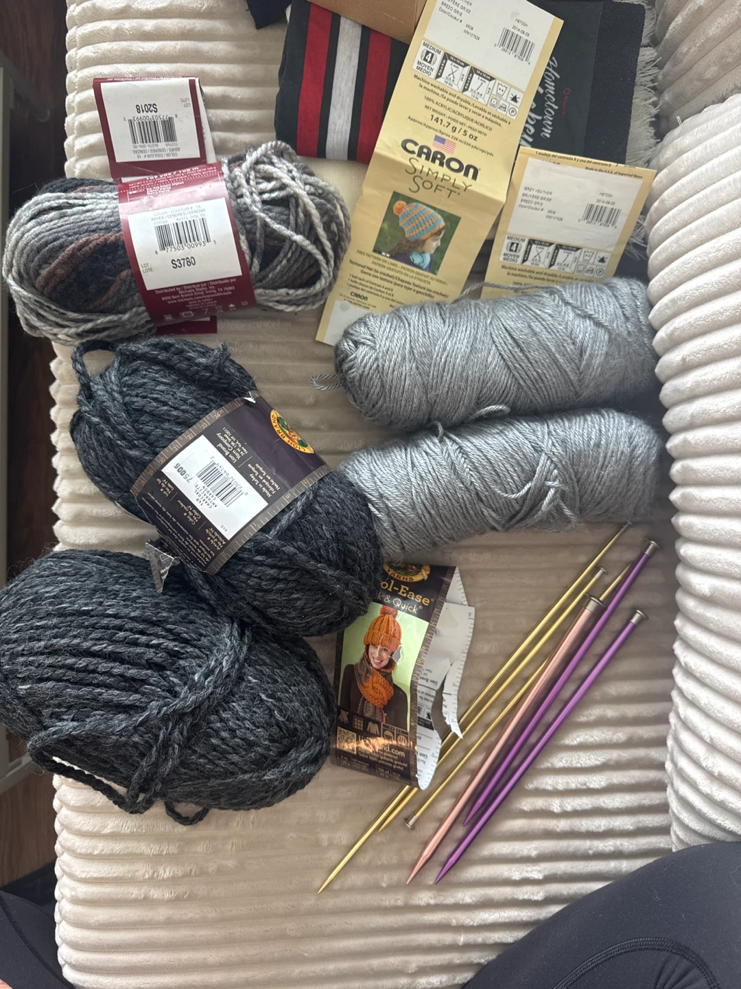 Yarn and Knitting Needles Bundle