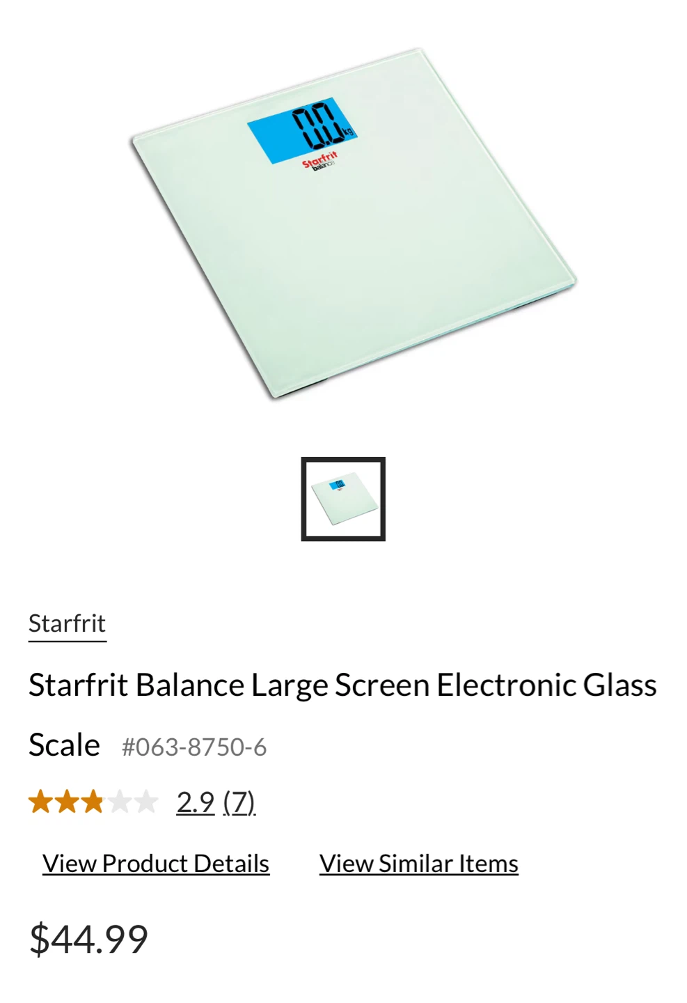 (Retail $52)Starfrit Balance Electronic Glass Scale - photo 2