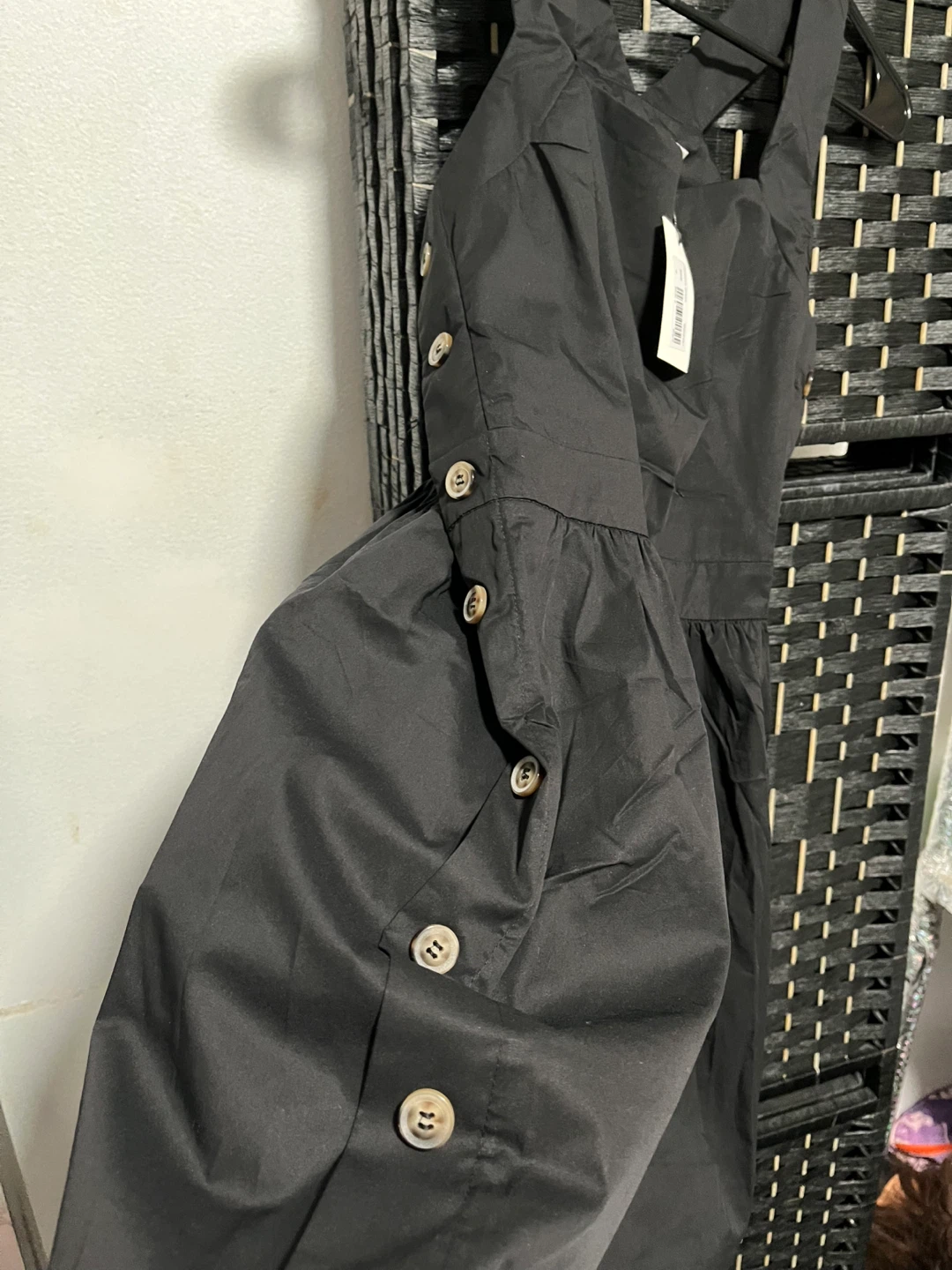 Black Button-Front Dress - photo 2