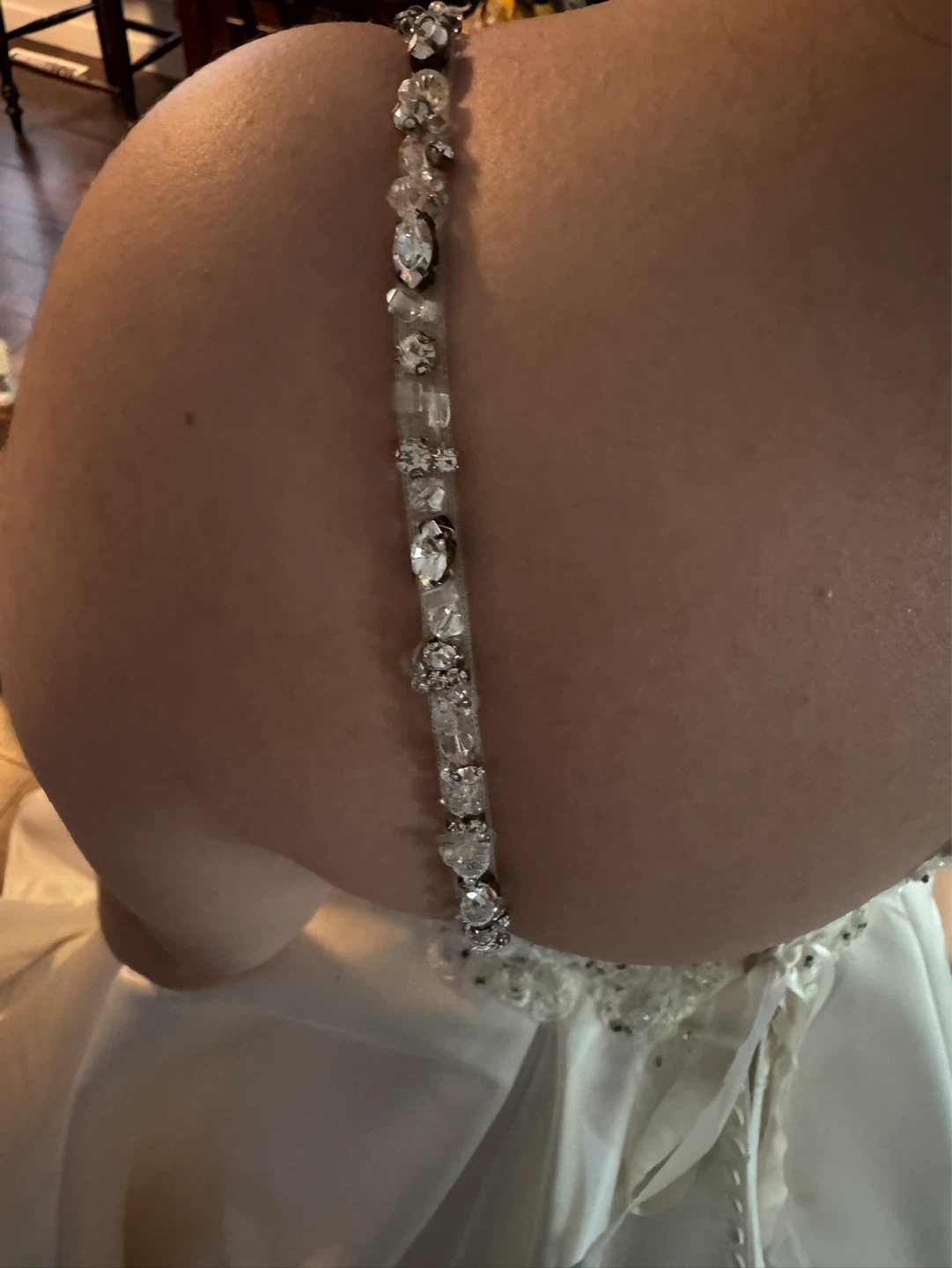 White Lace Wedding Dress with Corset Back - photo 5