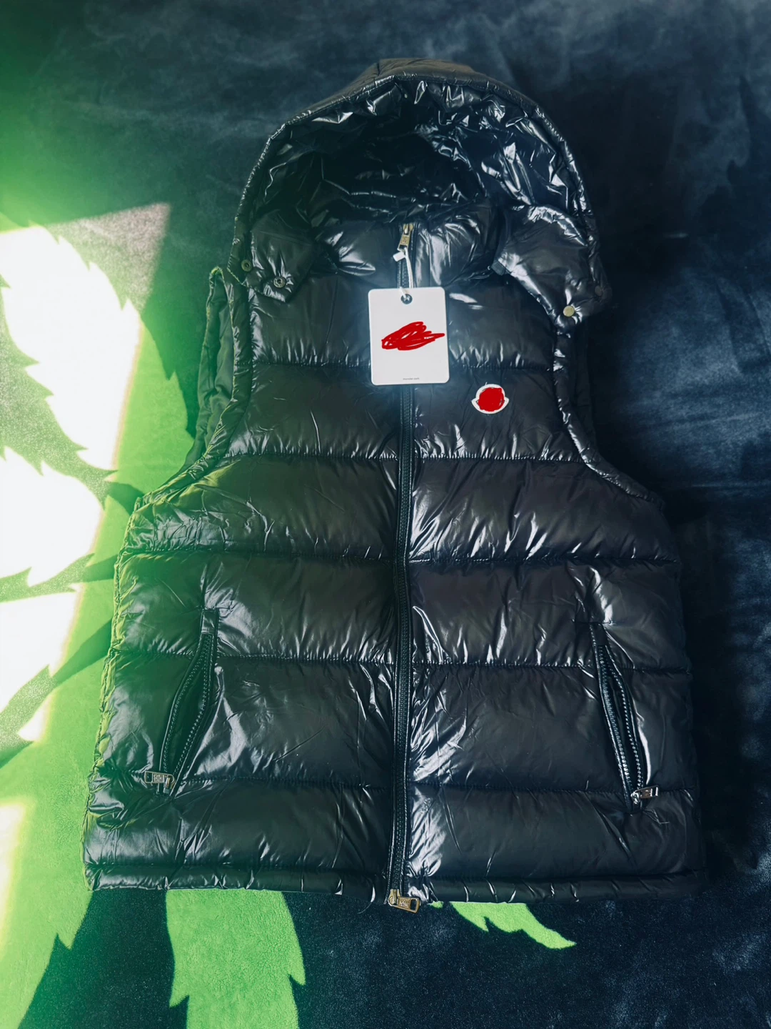 Moncler Black Puffer Vest