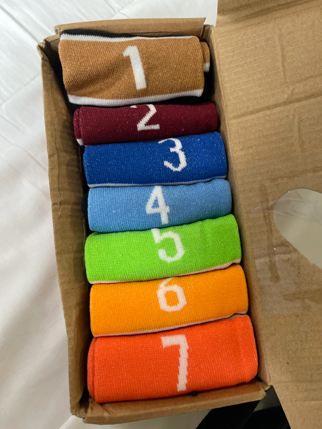 Seven Pairs of womens low cut Socks