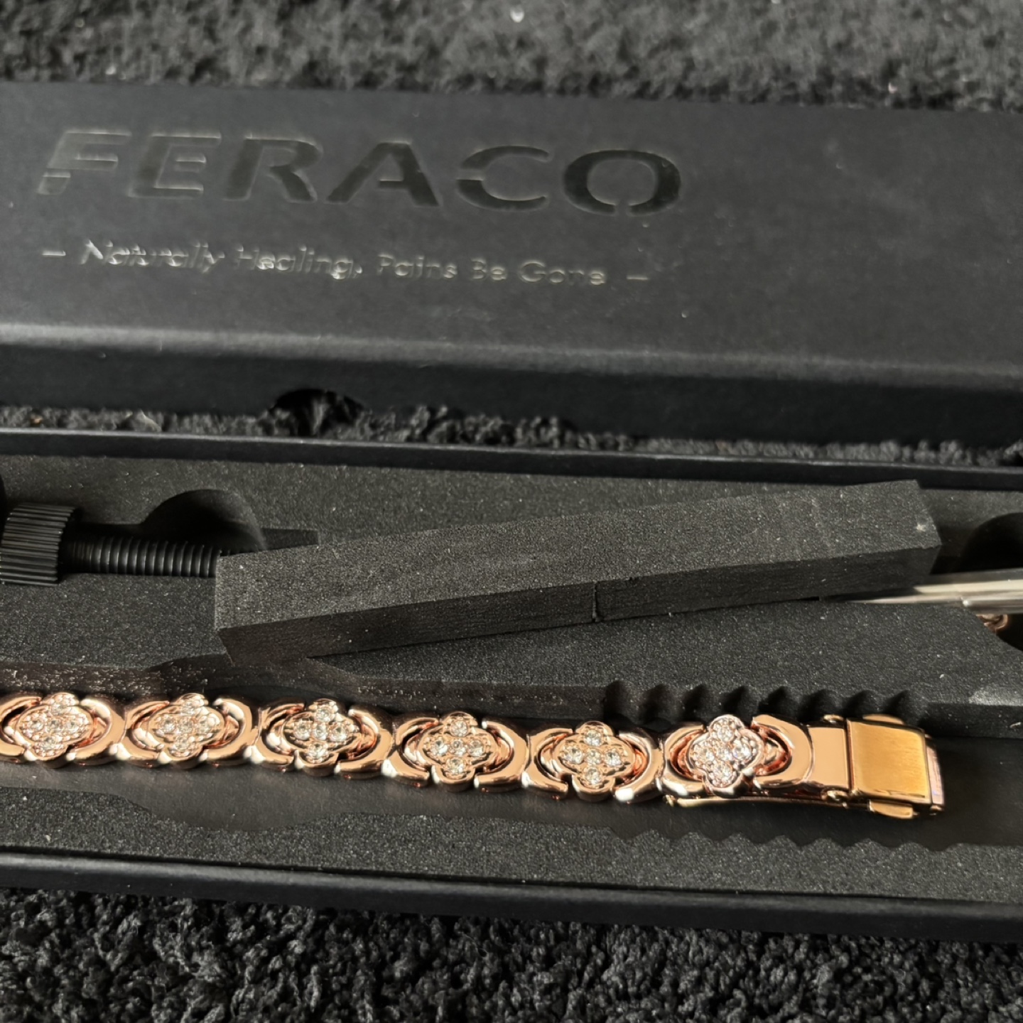 FeraCo Rose Gold Clover Bracelet - photo 2
