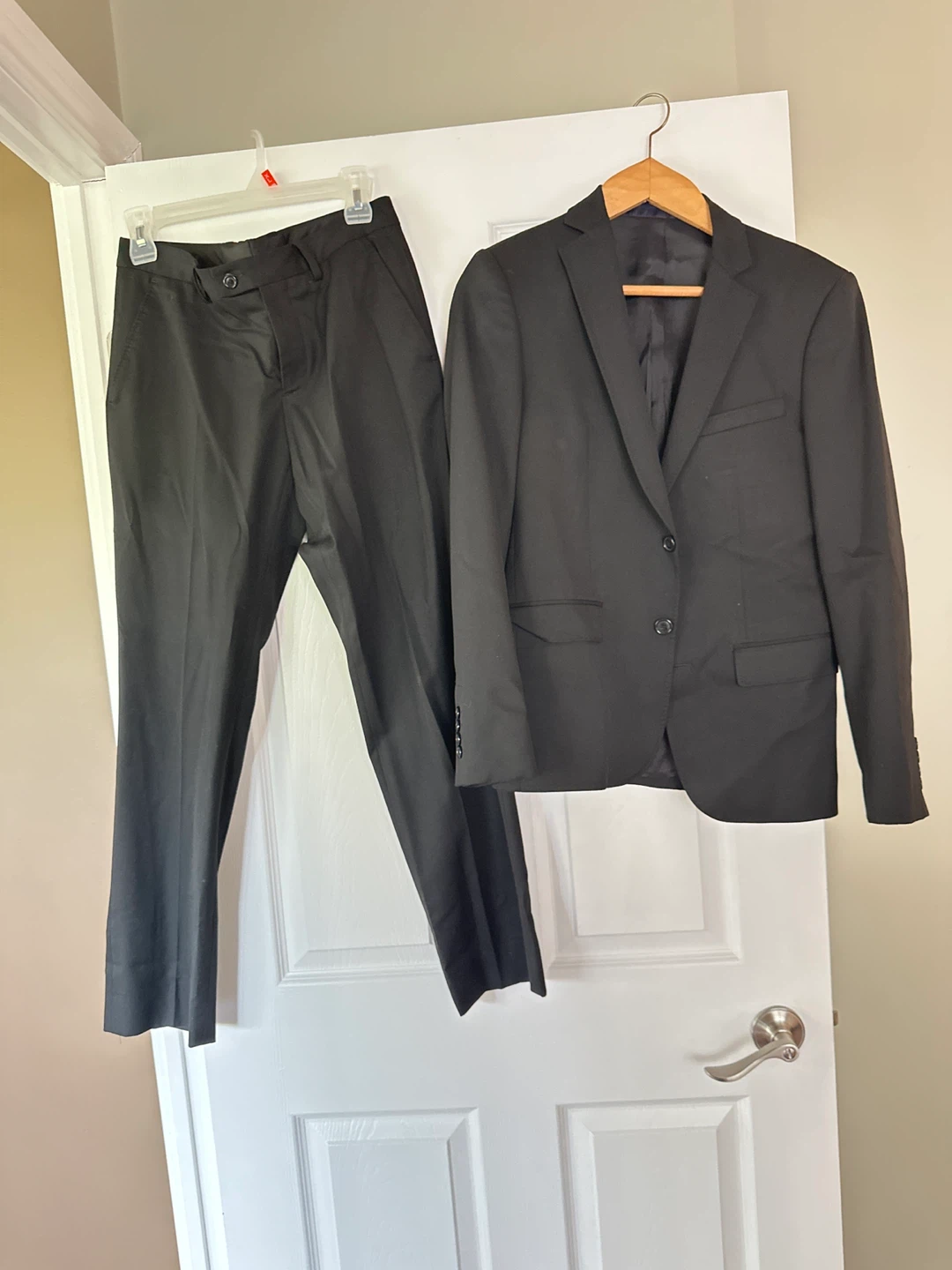 Zara Man Basic Black Suit Jacket and Pants