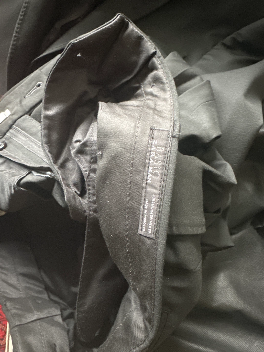 Zara Man Basic Black Suit Jacket and Pants - photo 2