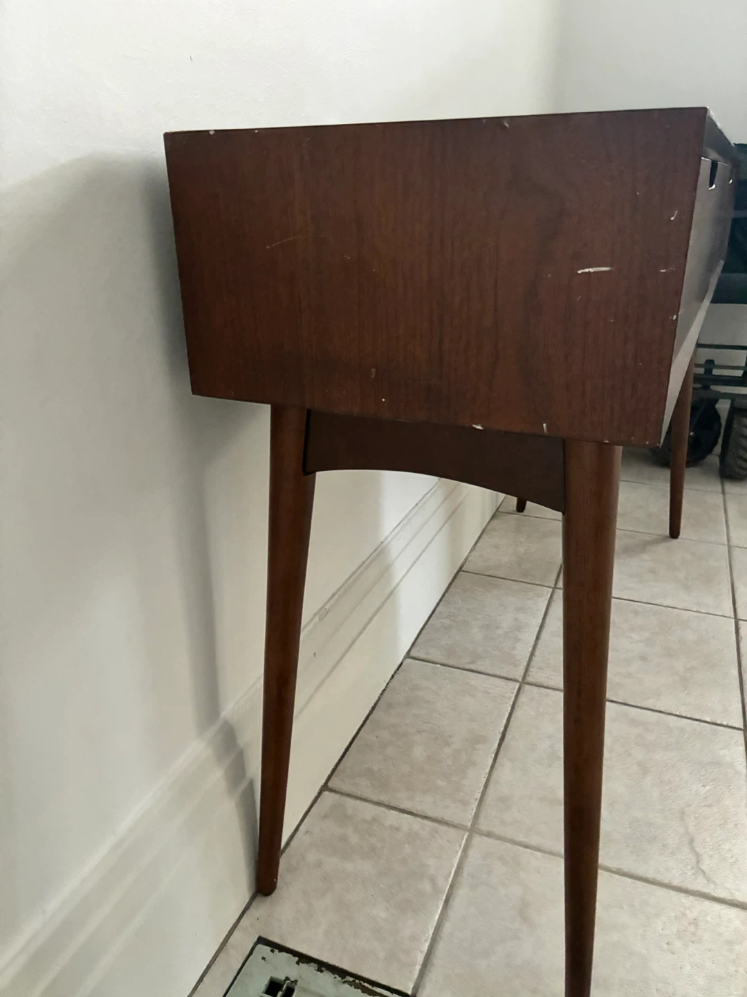 Mid-Century Modern Console Table with Two Drawers - photo 3