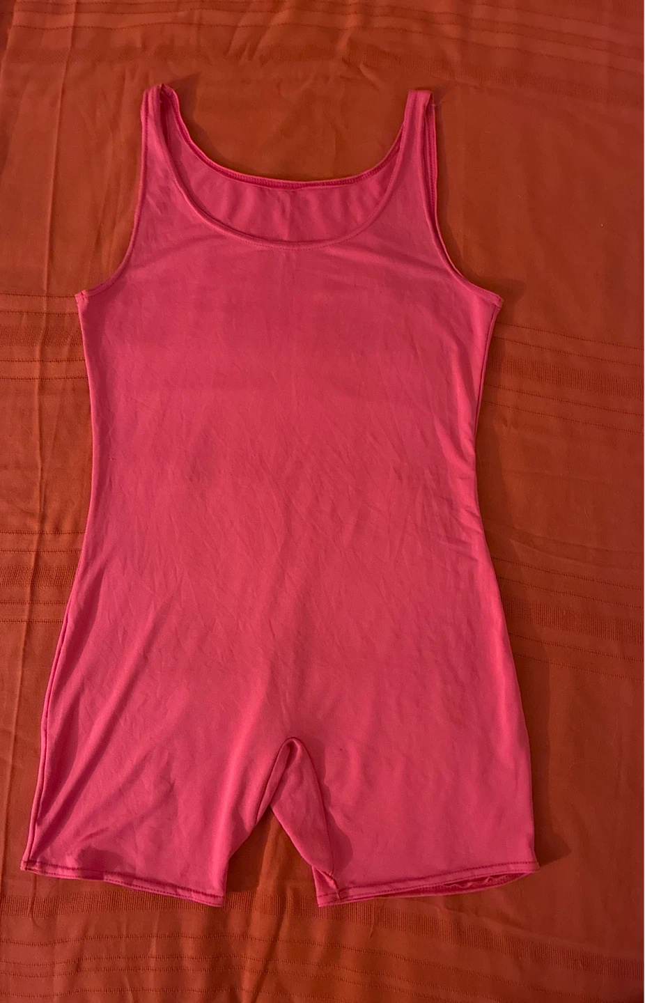 Pink Sleeveless Bodysuit Romper