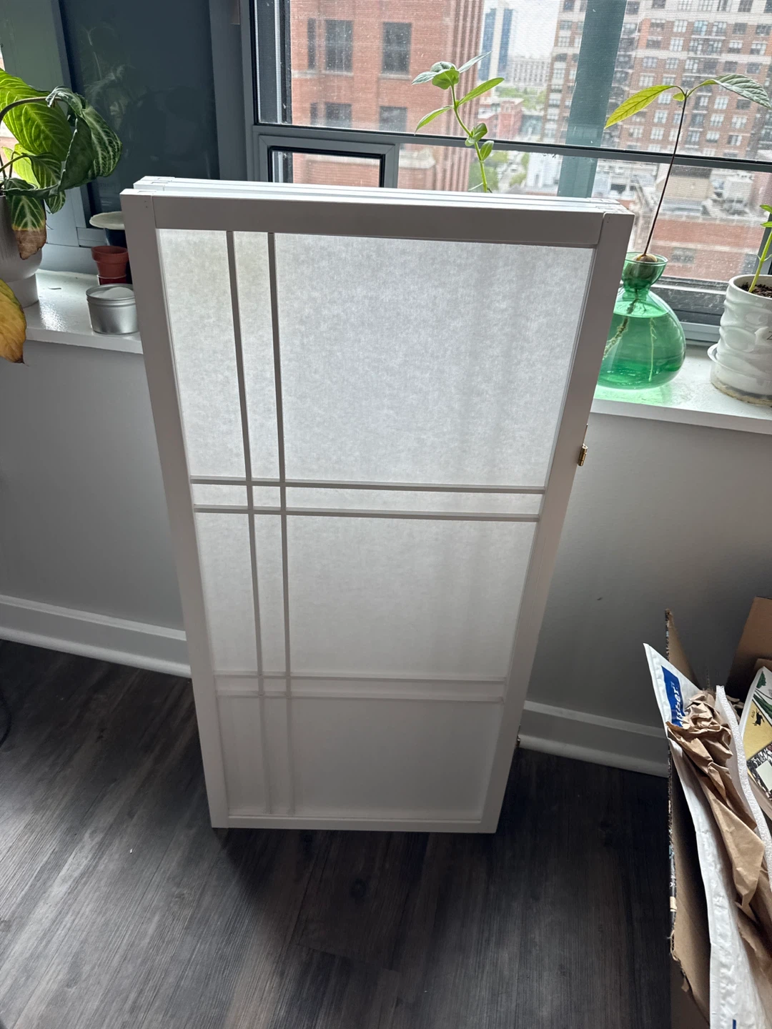 3-Panel White Shoji Screen Room Divider
