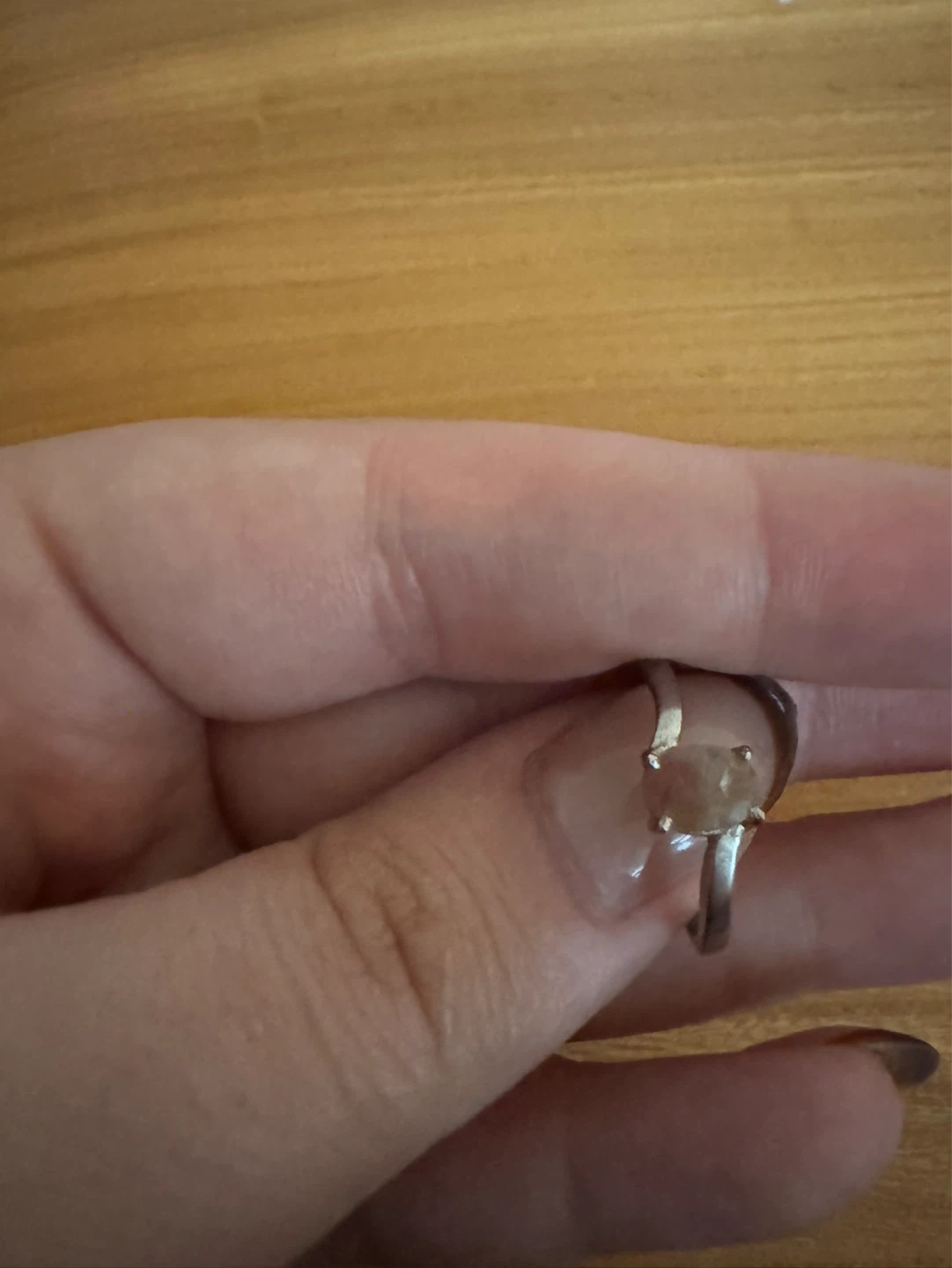 Silver ring with citrine gem - photo 2