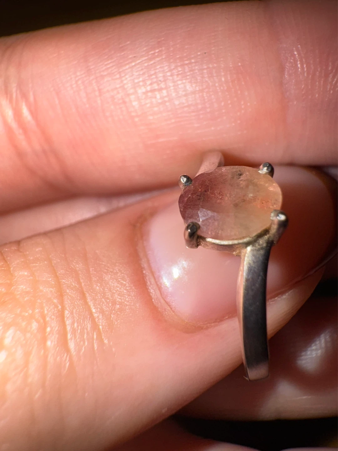 Silver ring with citrine gem - photo 3