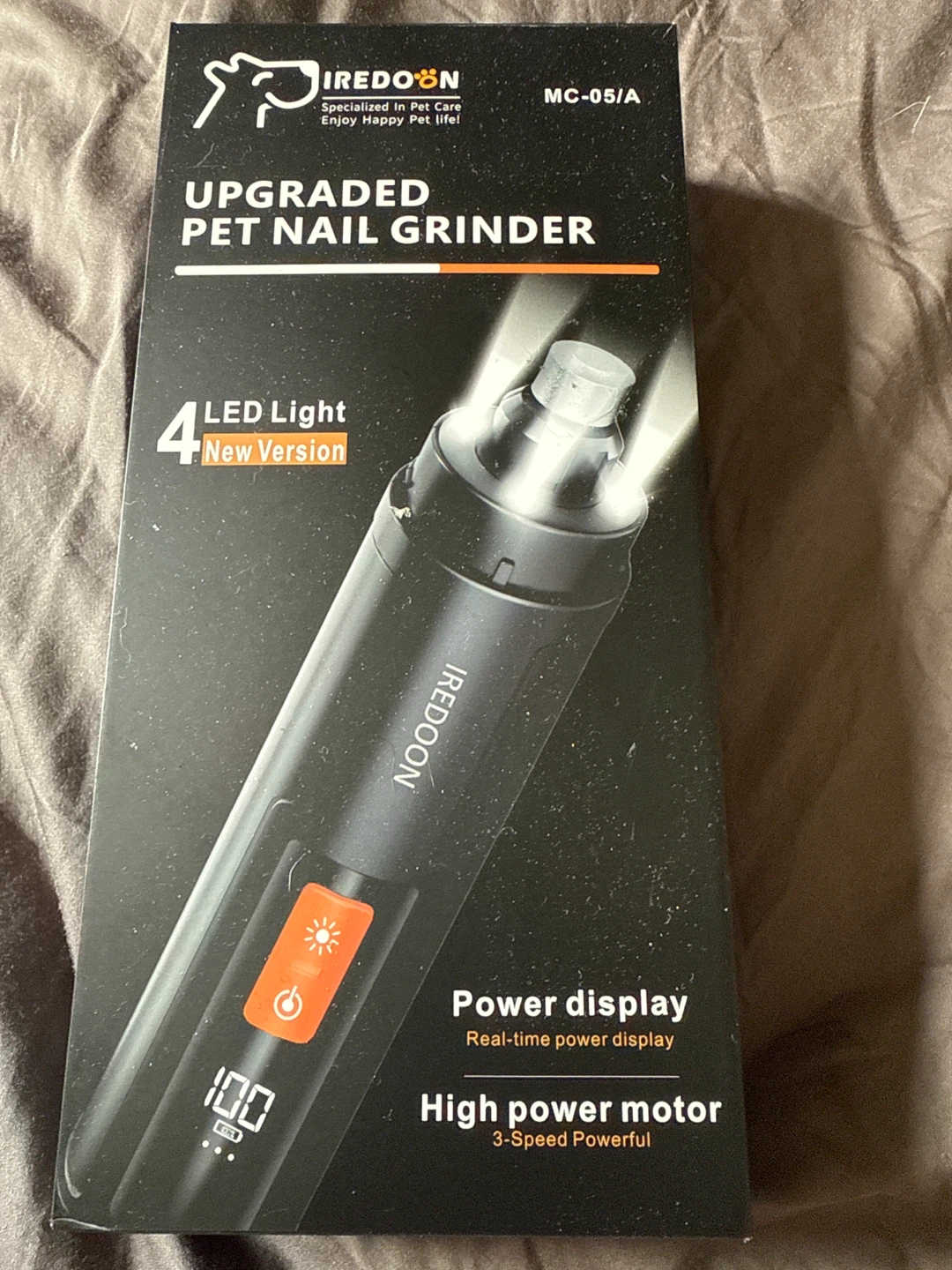 IREDDOON Upgraded Pet Nail Grinder MC-05/A