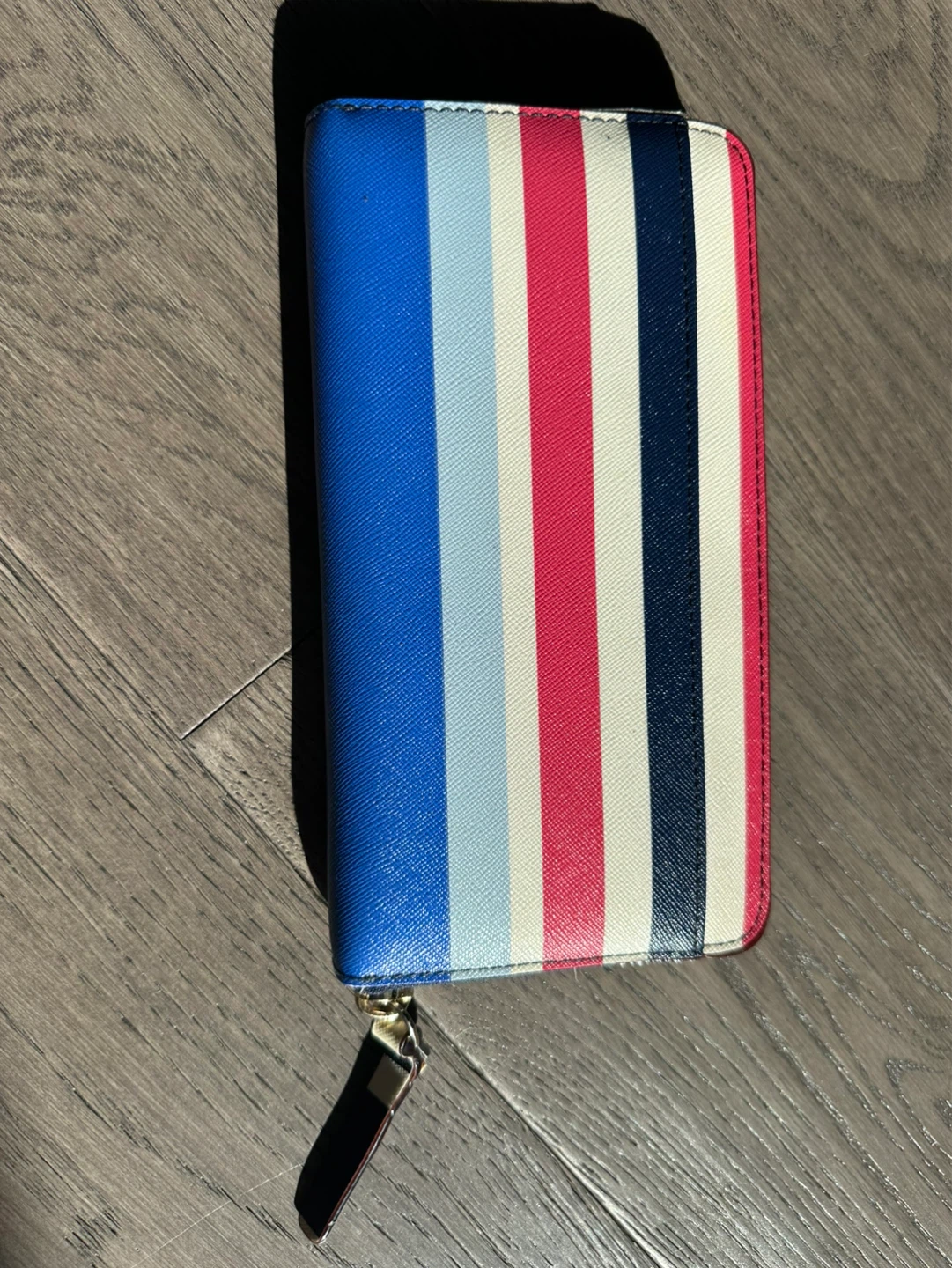 Kate Spade New York Striped Zip Around Wallet Continental Clutch - photo 4