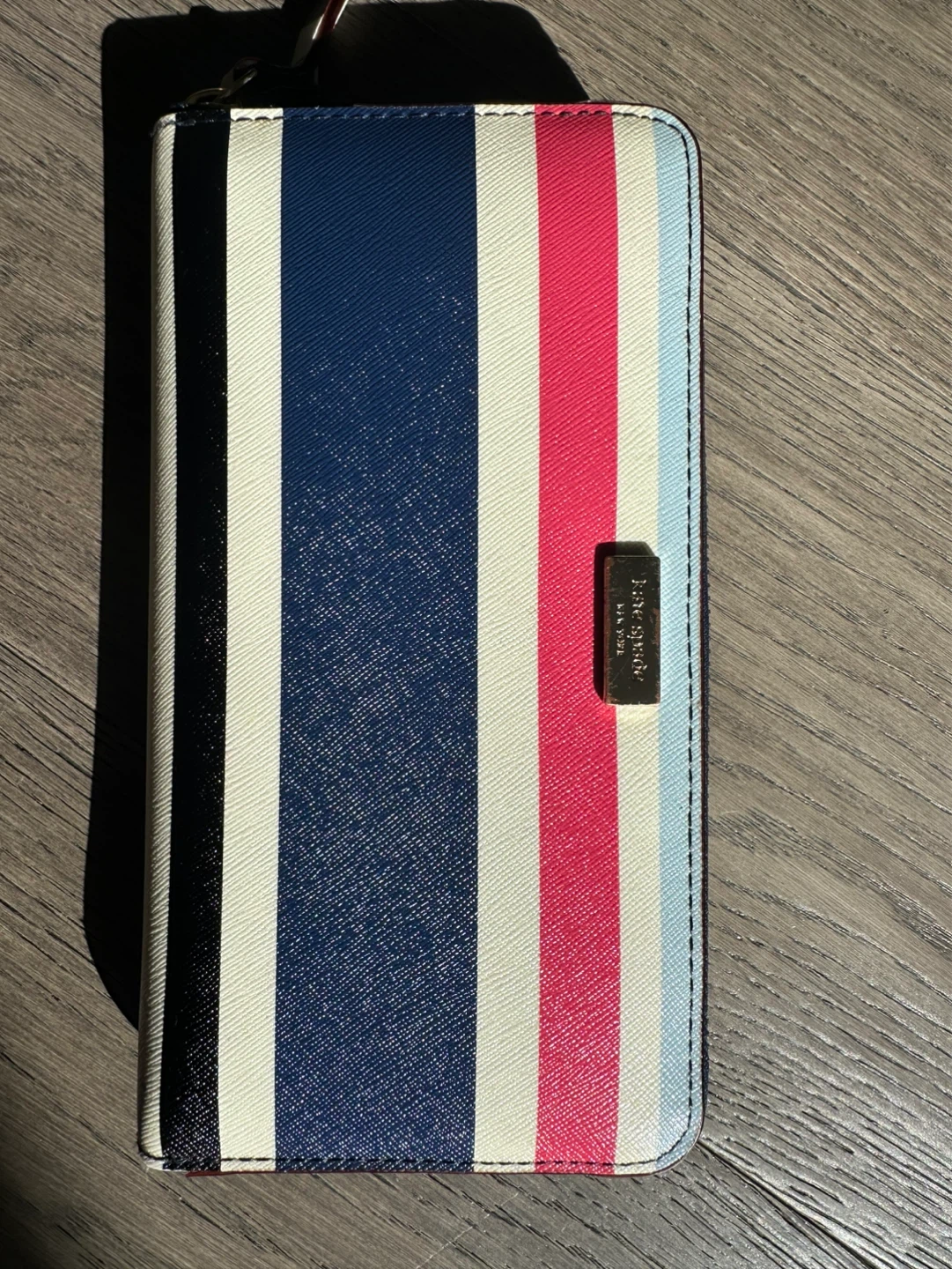 Kate Spade New York Striped Zip Around Wallet Continental Clutch - photo 2
