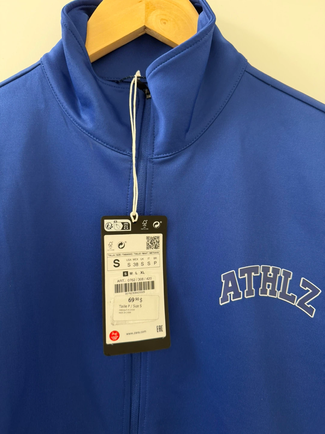 Zara Blue Track Jacket and Joggers Set