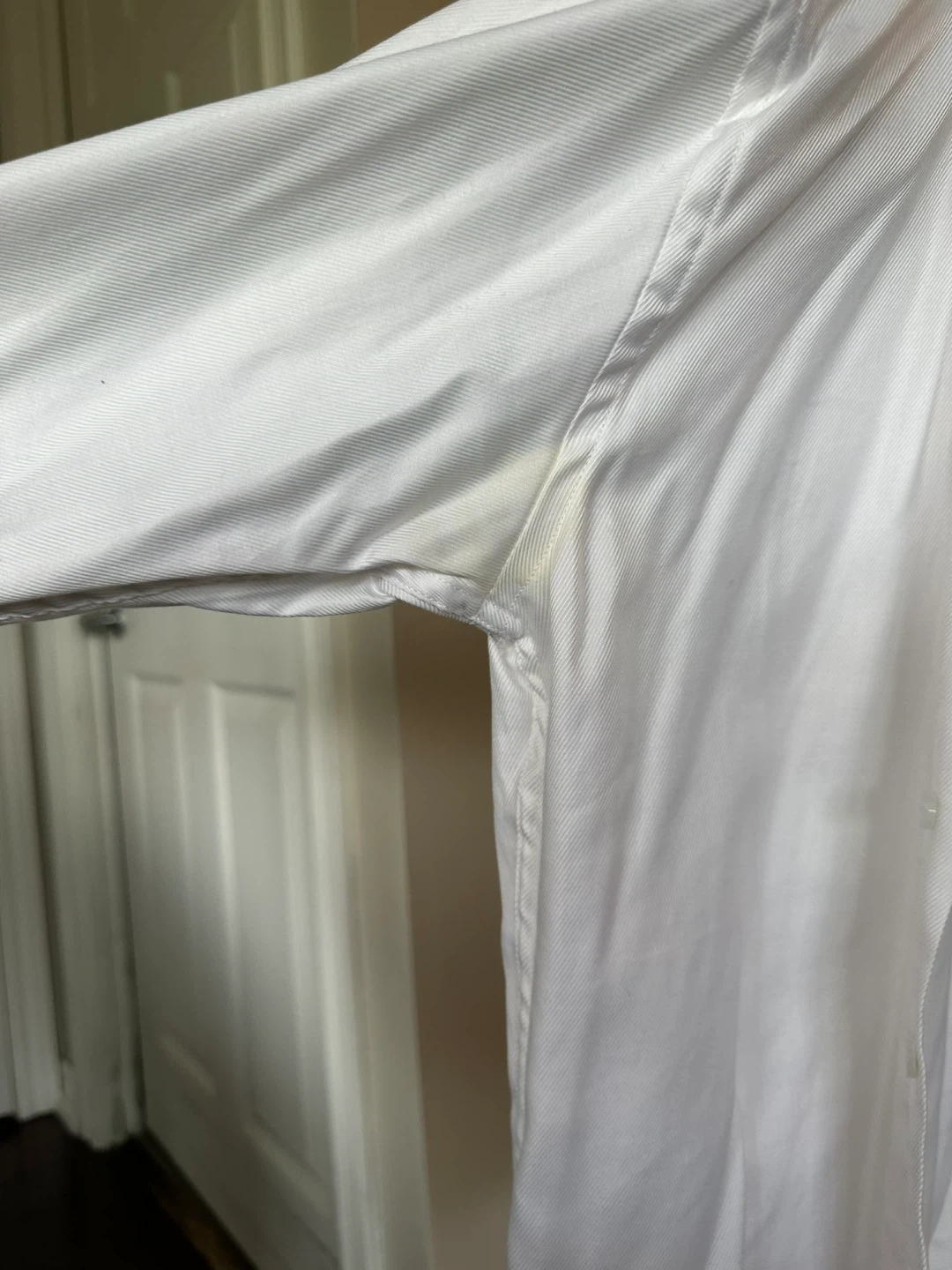 White Slim Fit Long Sleeve Dress Shirt - photo 5