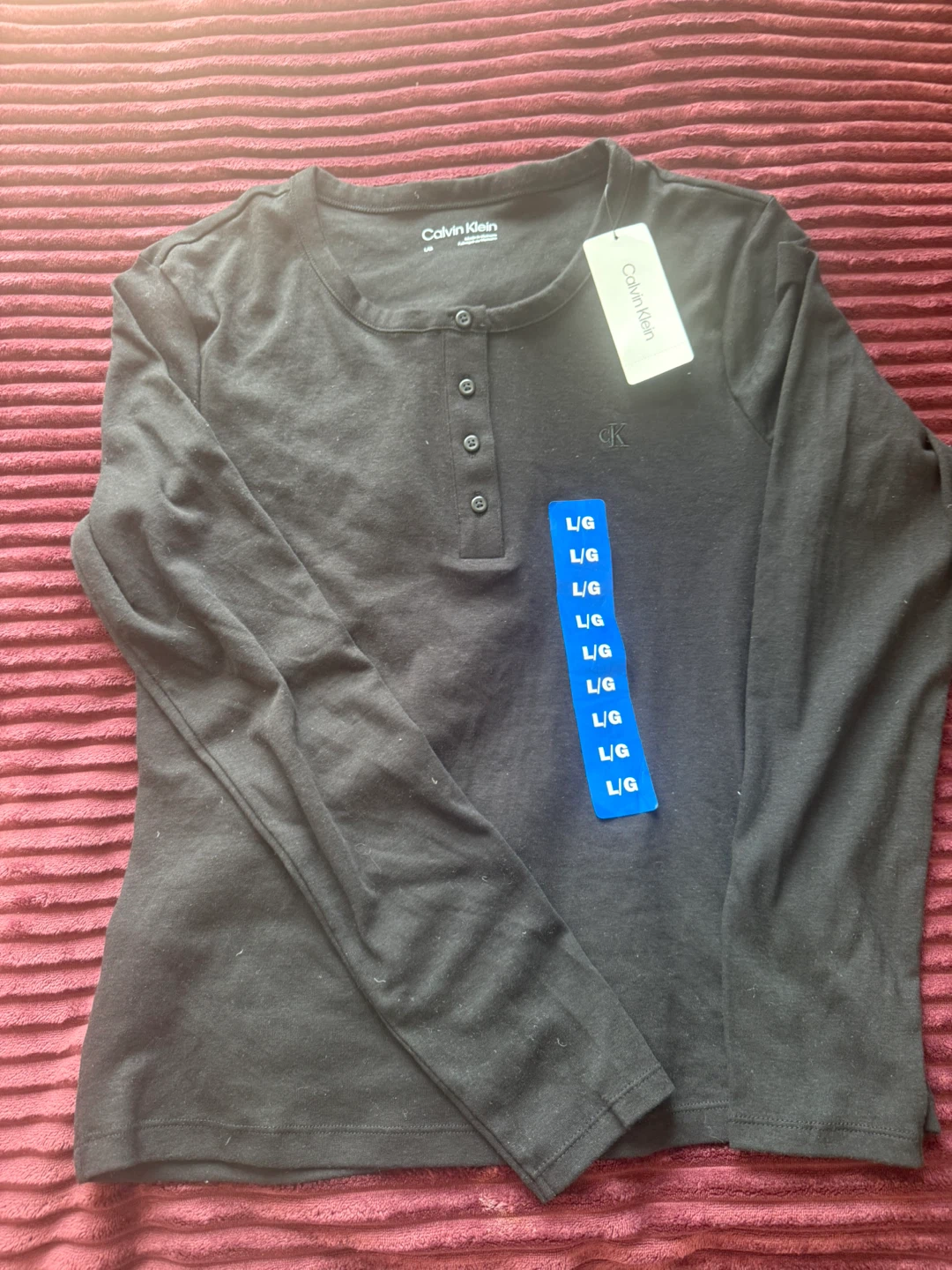 Calvin Klein Long Sleeve Henley Shirt