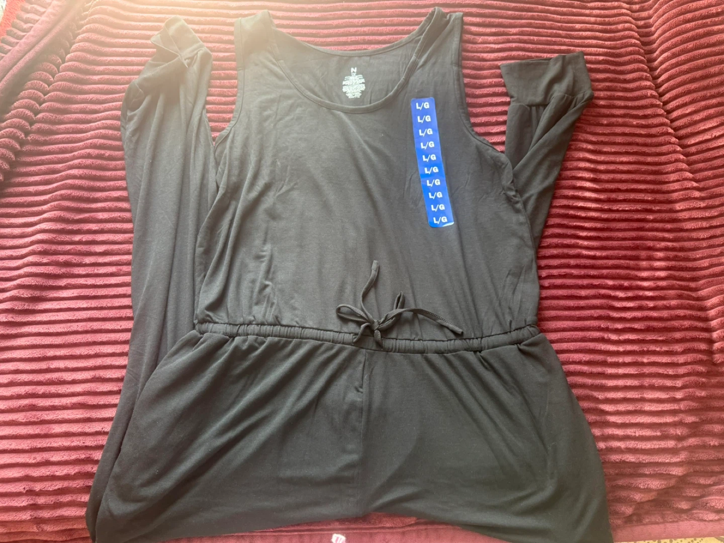 N by Natori Black Jumpsuit - Size L