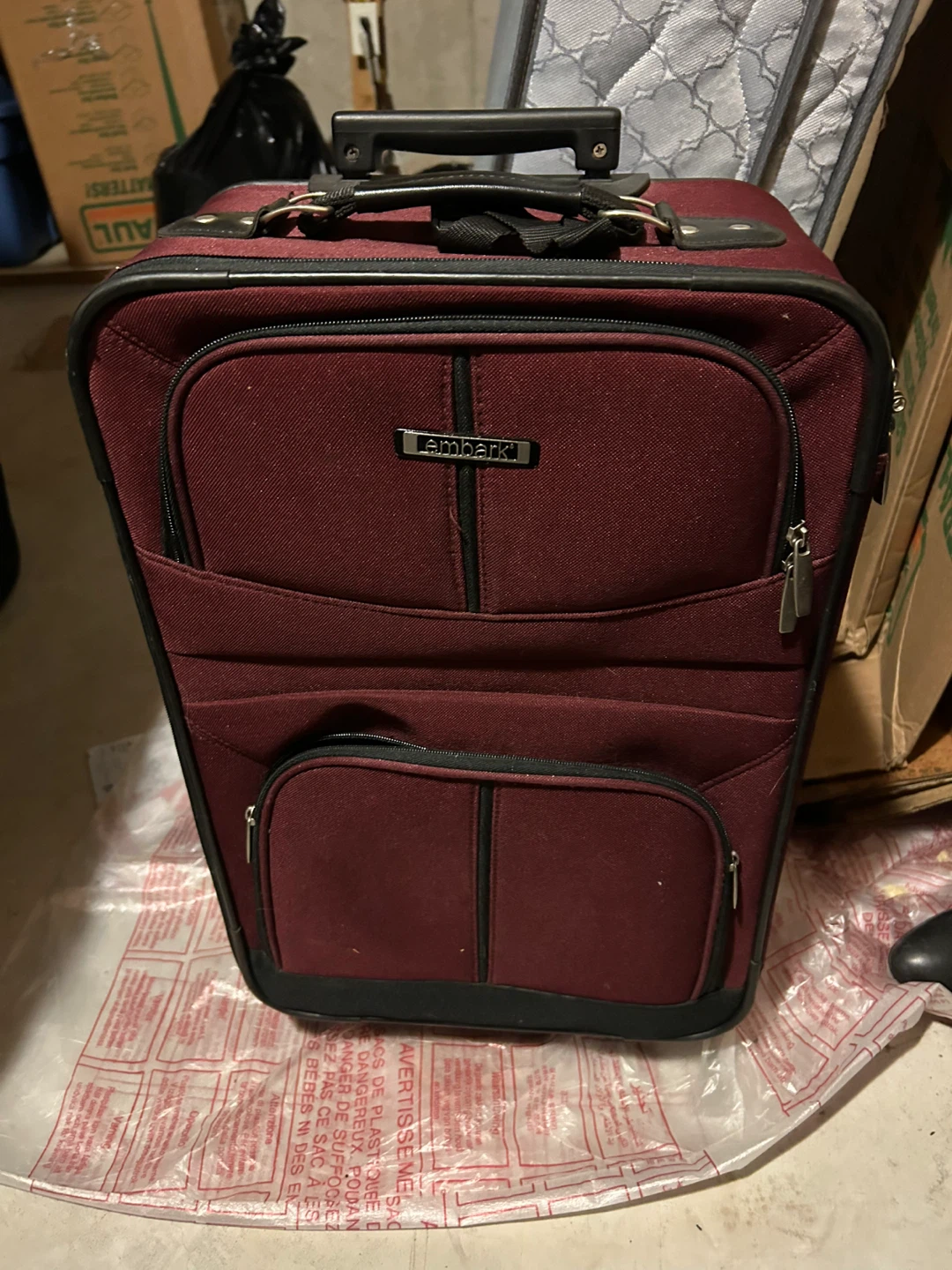 Embark Burgundy Suitcase