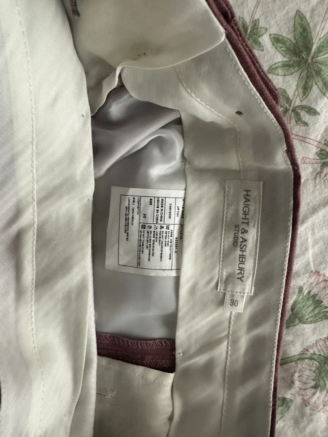 Haight & Ashbury Studio Tan Vest and Pink Pants Set - photo 3
