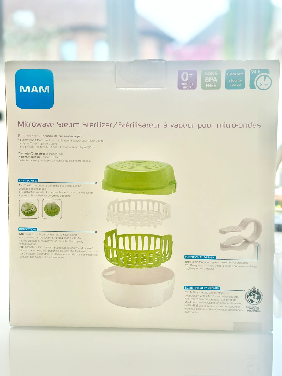 Microwave Steam Sterilizer + Bottle Rack - photo 3