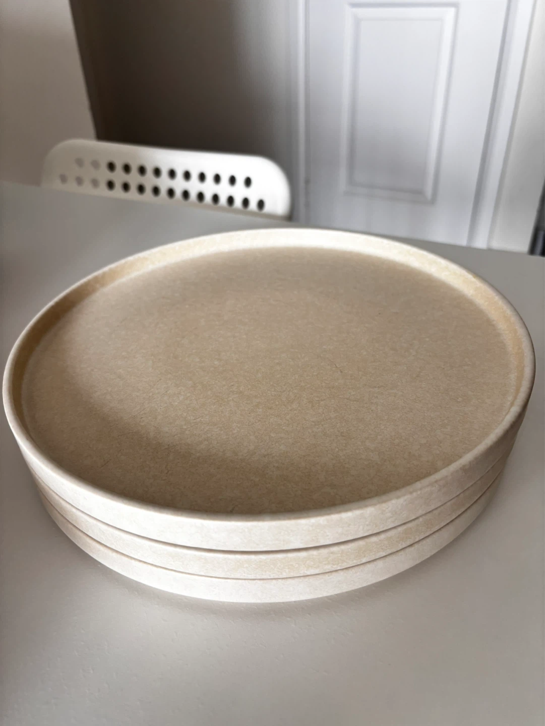 🍽️ Set of 3 AmorArc Stoneware Dinner Plates - 10.5” - photo 2