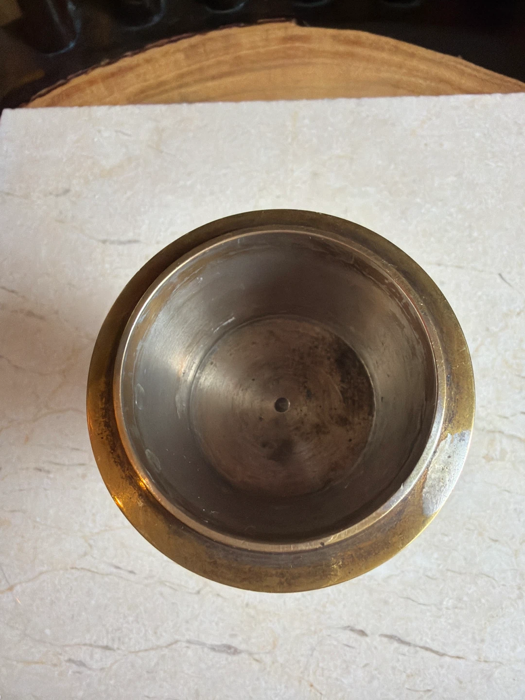 Two's Company Brass Votive Candlestick Holder - photo 2