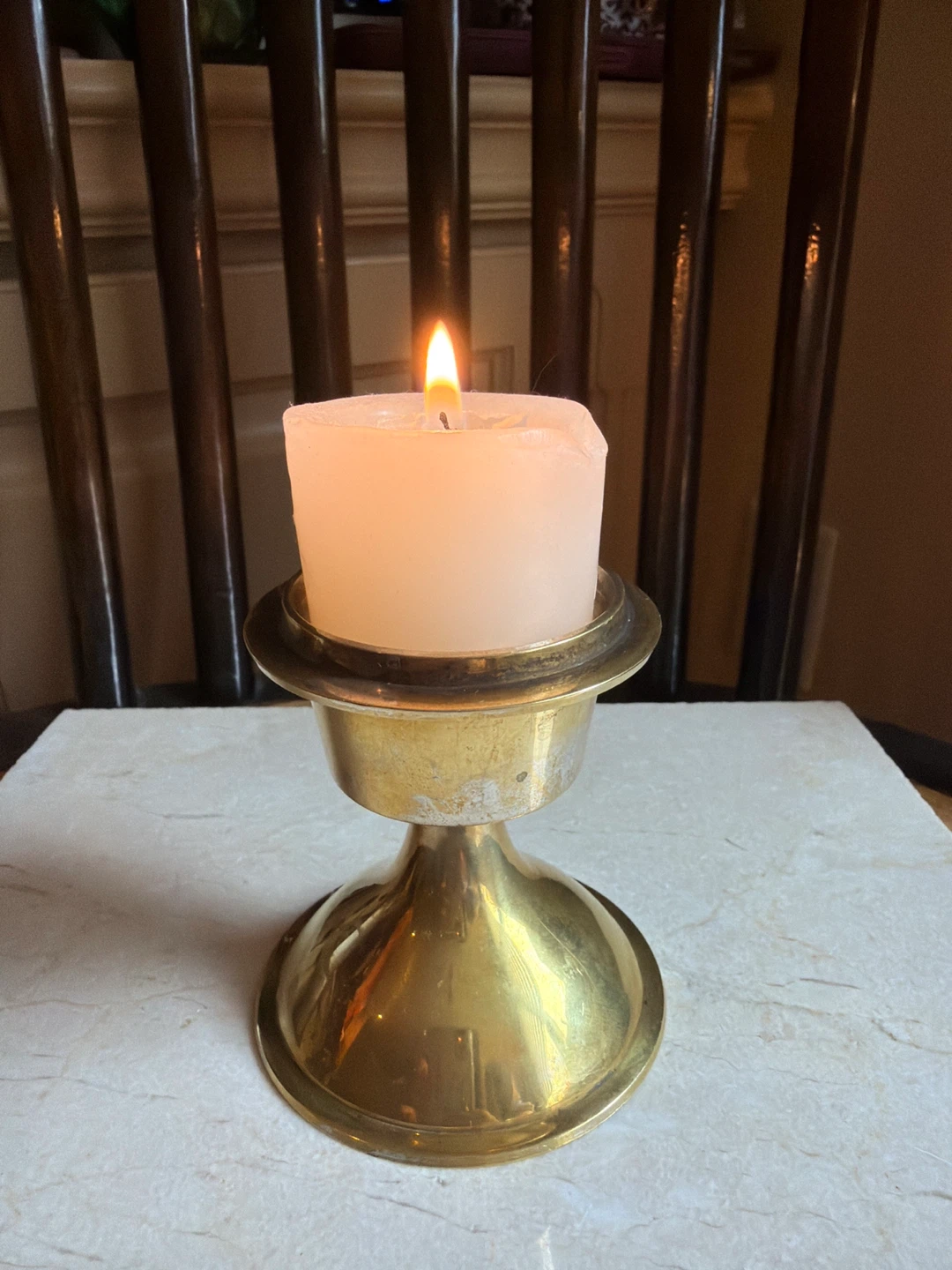 Two's Company Brass Votive Candlestick Holder - photo 5