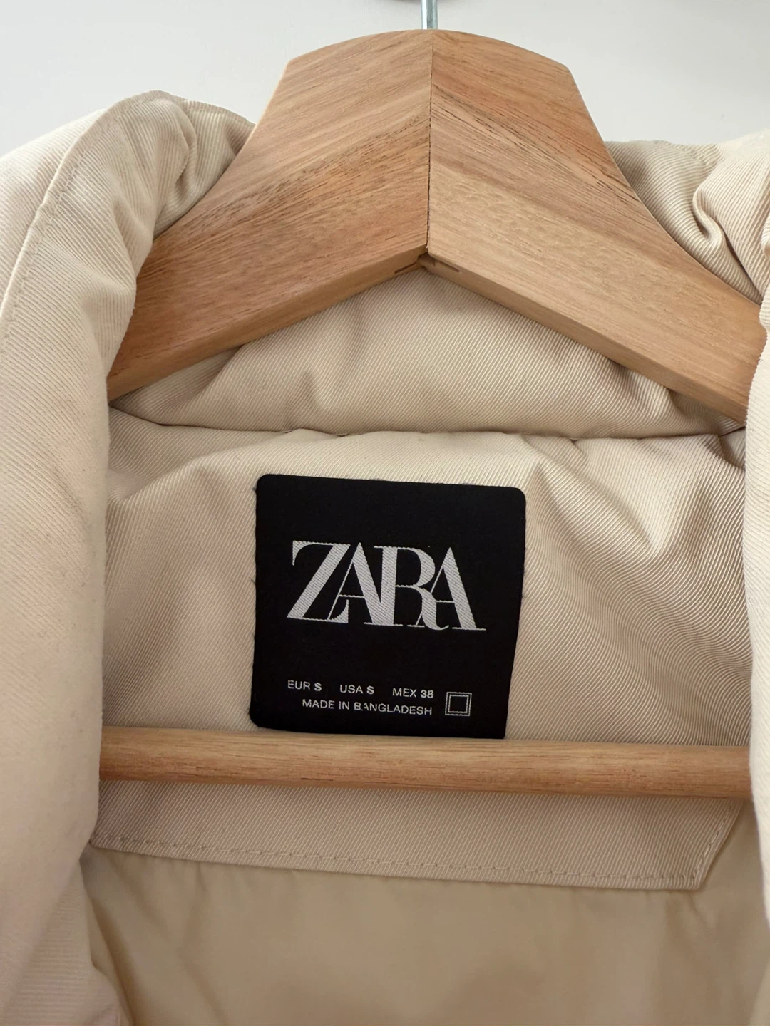 Zara Puffer Vest Cream Size S - photo 2