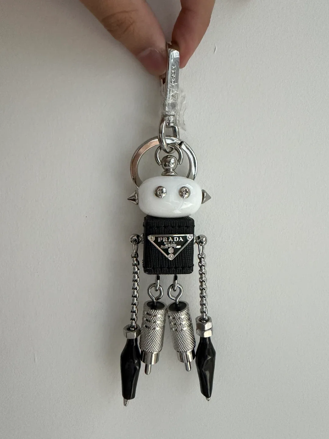 Prada Robot Charm Keychain
