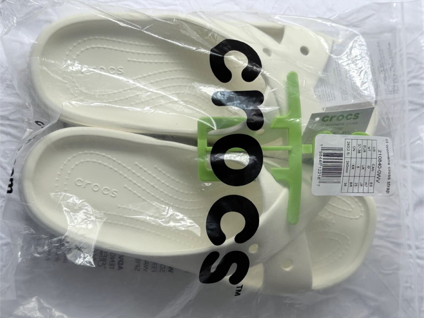 Crocs Women's White Kadee II Slide Sandals - Size 7 - photo 4