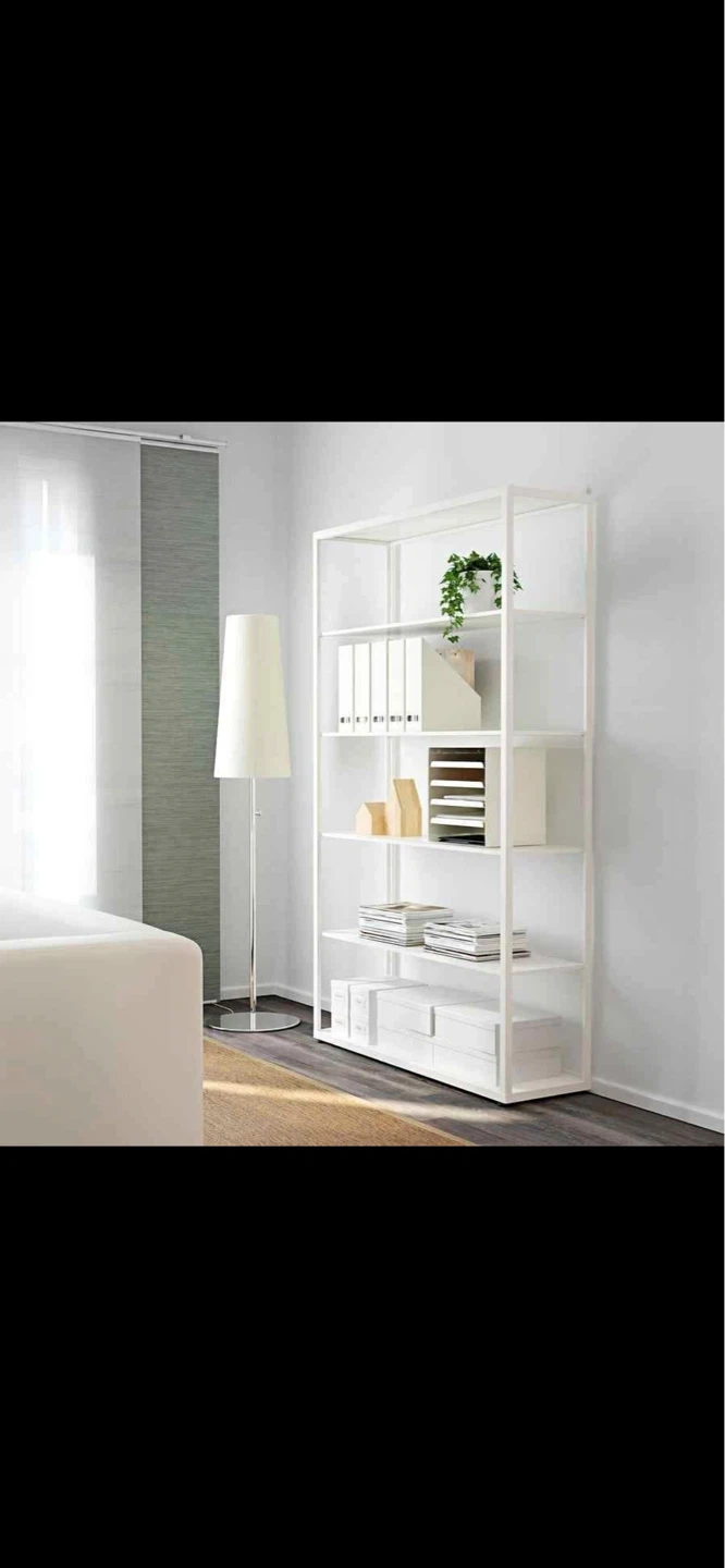 White IKEA Fjlkinge shelf