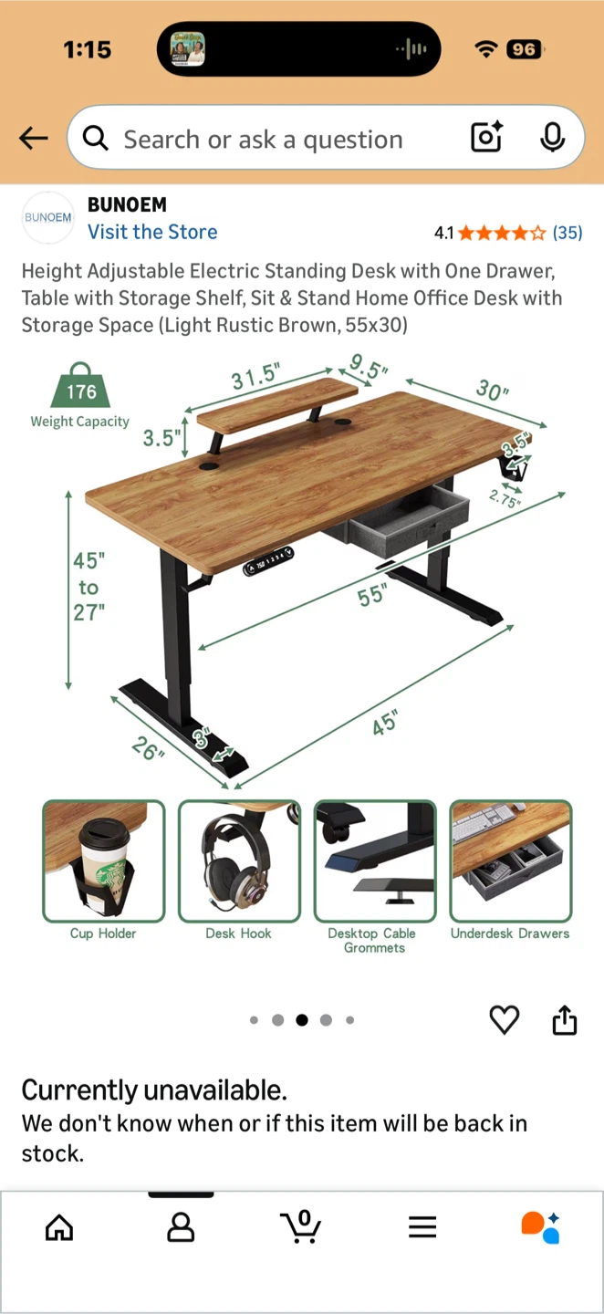 Height Adjustable Electric Standing Desk - photo 3