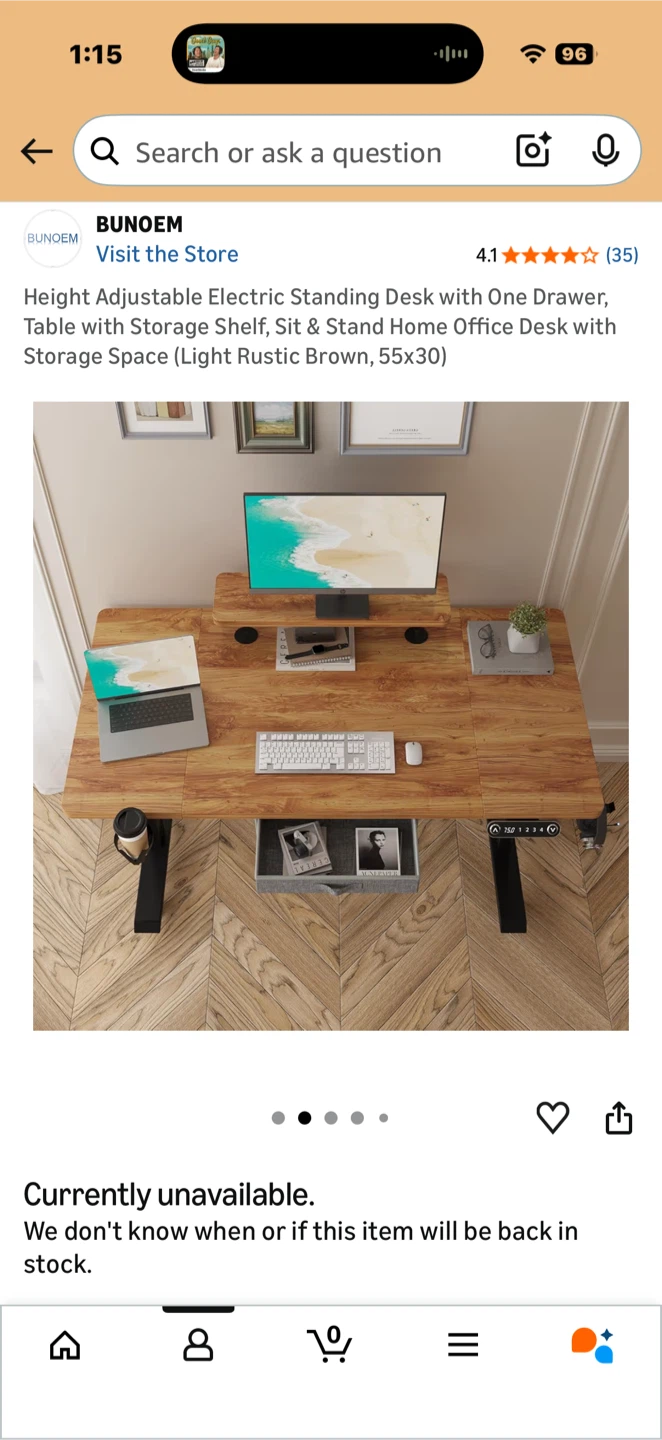 Height Adjustable Electric Standing Desk - photo 2