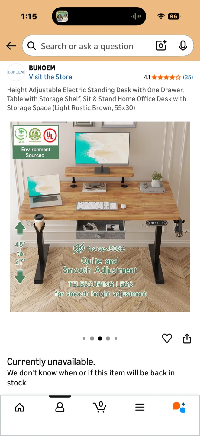 Height Adjustable Electric Standing Desk - photo 4