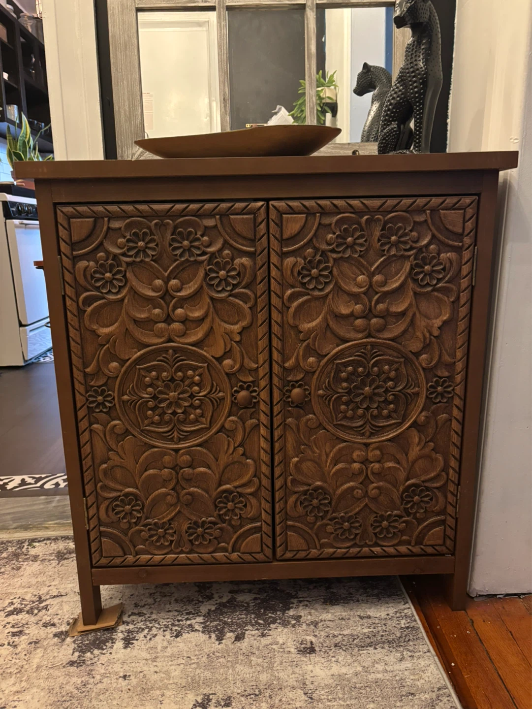 Detailed Wood Accent Cabinet - photo 3