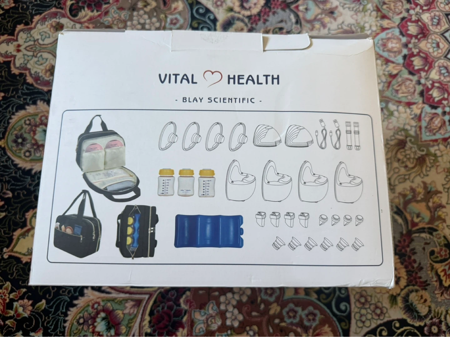 Vital Health 9754-LB Electric Breast Pump Bag with Accessory Kit