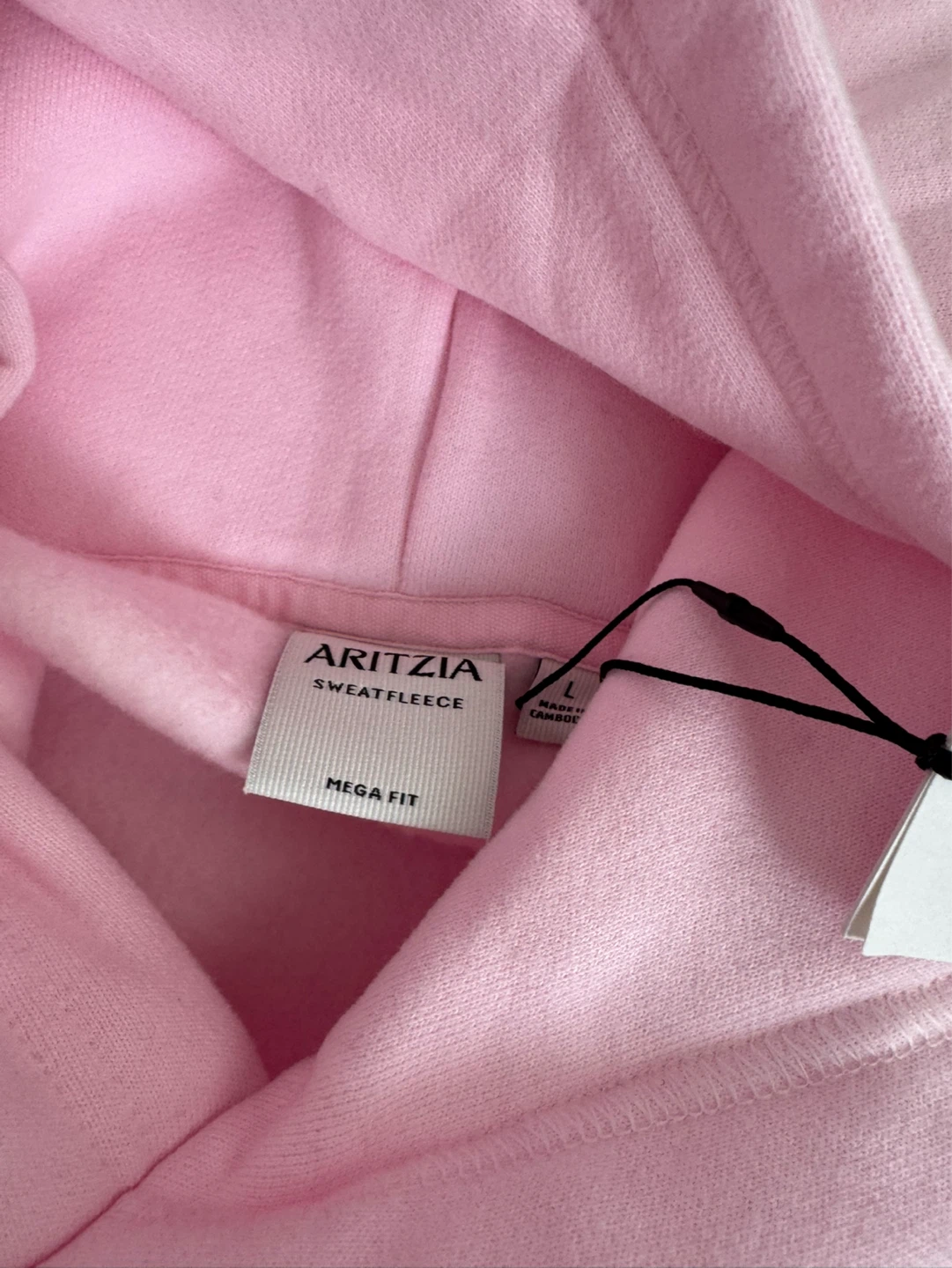Aritzia Mega Fit Pink Hoodie Size L - photo 4