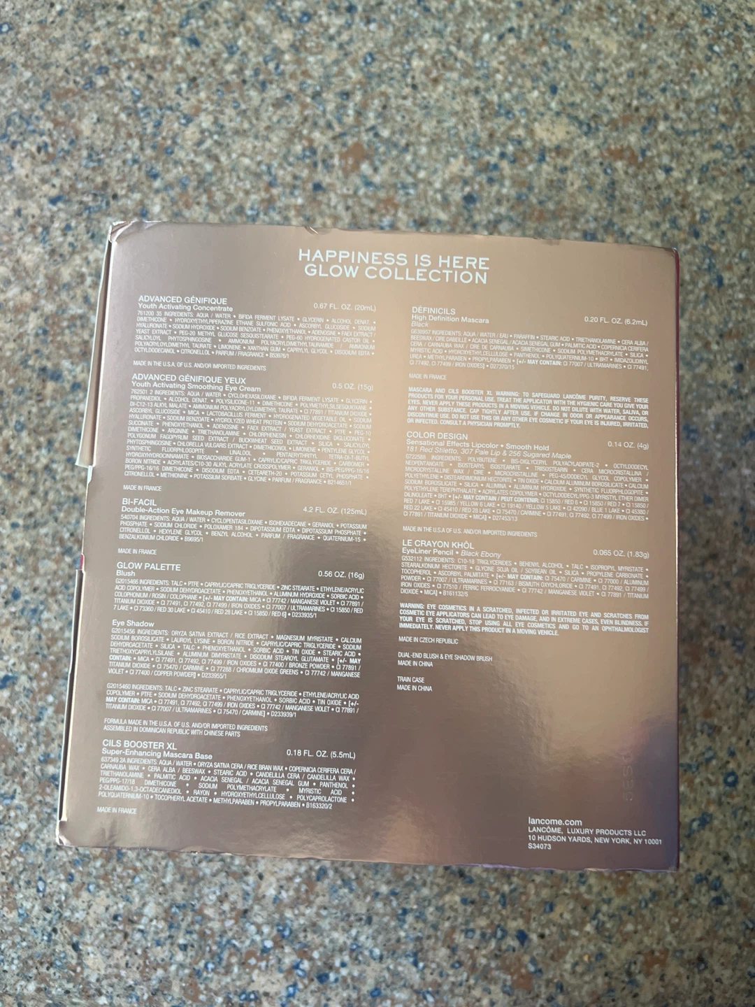 Lancôme Happiness Is Here Glow Collection Makeup Train Case Set - photo 2