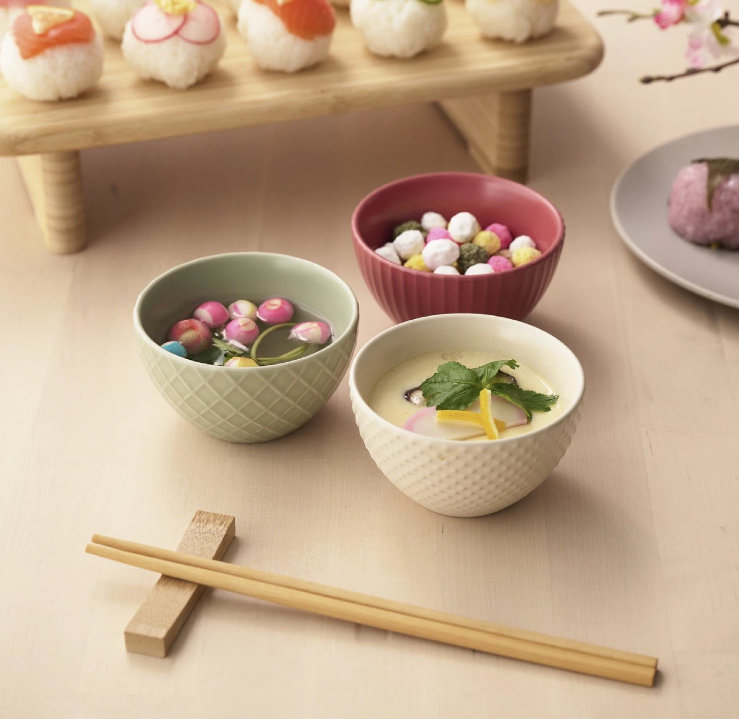 🥣 Set of 3 IKEA KEJSERLIG Bowls (4") - Mixed Colors & Textures - photo 2