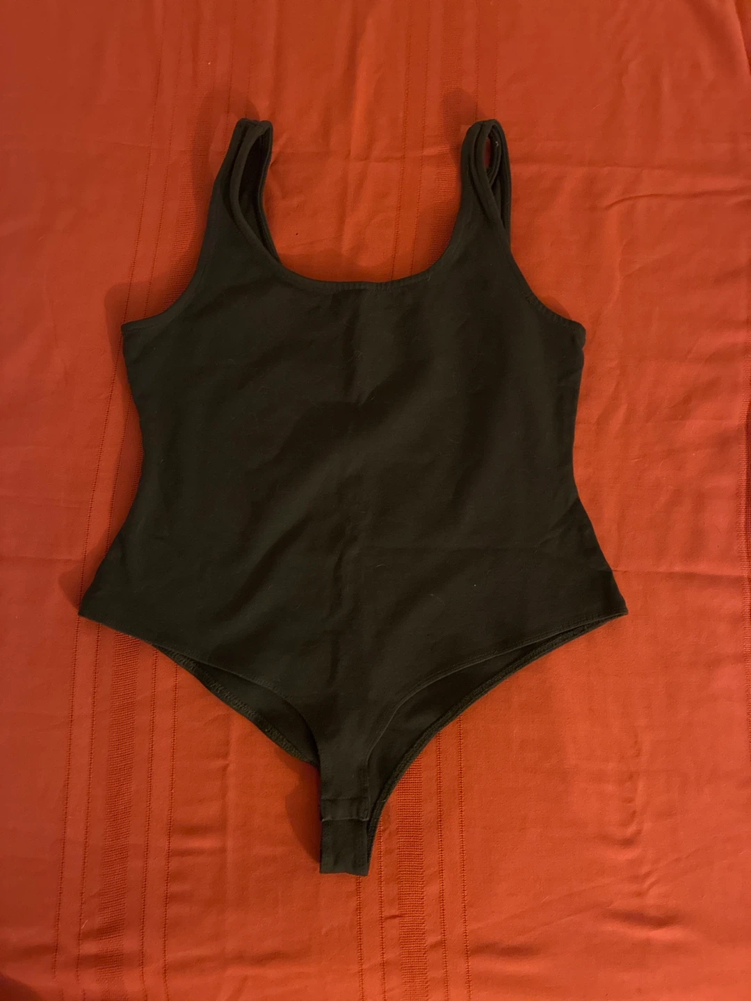 Army green Scoop Neck Bodysuit