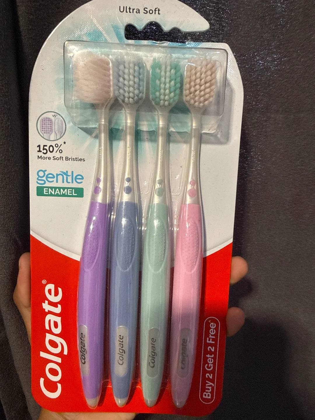 Colgate Gentle Enamel Ultra Soft Toothbrushes - 4 Pack