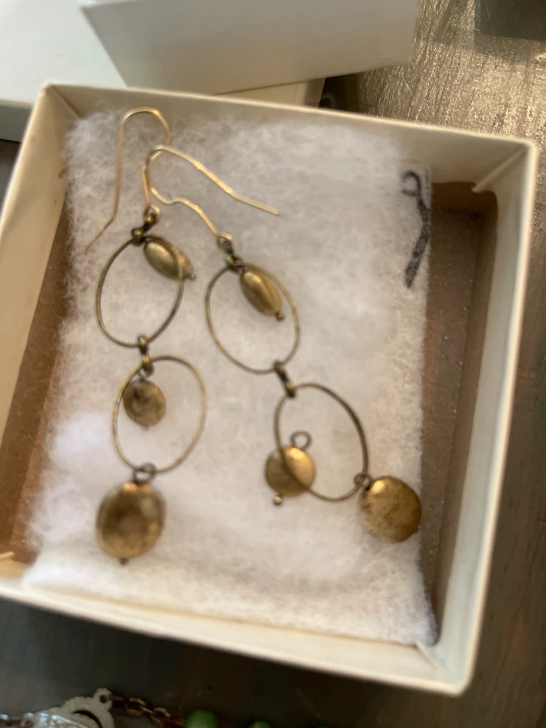 Vintage Southwestern Style Silver Earrings - photo 2
