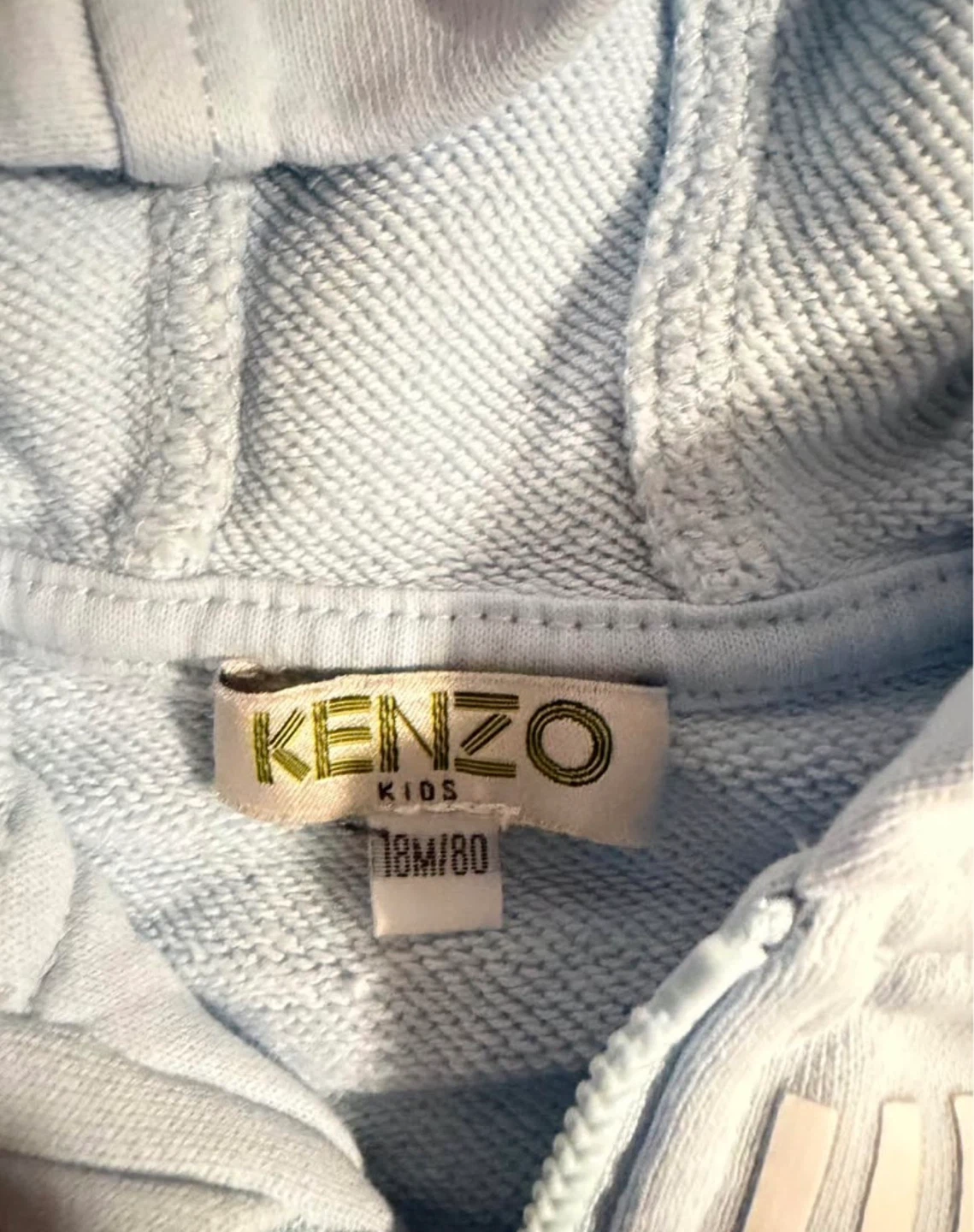 Kenzo Kids Baby Blue Hoodie & Shorts Set - 18M/80 - photo 2