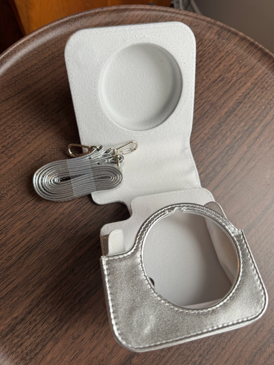 Instax Camera Case with Strap - Silver